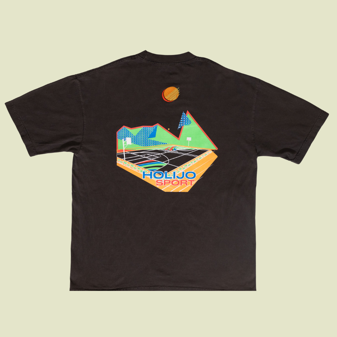 HoliJo Sport Holi Court Tee Black Product Back View