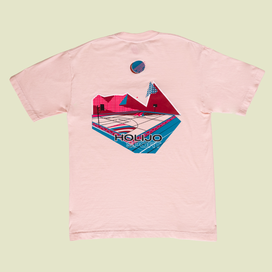HoliJo Sport Holi Court Tee Pink Product Back View